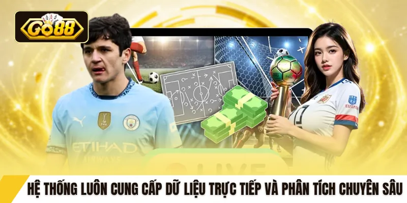 Hệ thống luôn cung cấp dữ liệu trực tiếp và phân tích chuyên sâu